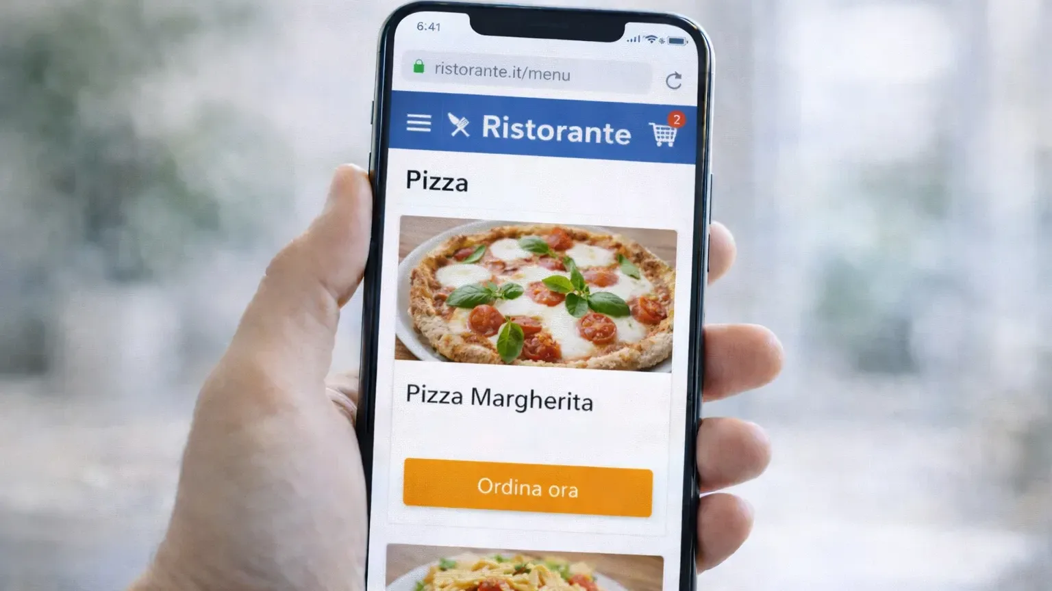 Schermata di smartphone che mostra una Progressive Web App con icone